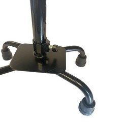RMS 4 Prong Quad Base Walking Stick Adjustable Foam Handle Lightweight Cane