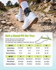 Quick Lace Up Ankle Brace with 2 Metal Support Stays, Breathable Stabilizer f…