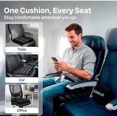 Sondur Travel Cushion Airplane/Office/concert/church.. Seat Cushion Inflatable