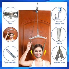 Neck Traction Stretching Arthritis Hammock Cervical Device Over Door Pain Relief