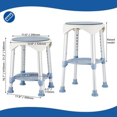 Shower Chair Stool for Inside Shower, Small Corner Plastic Blue