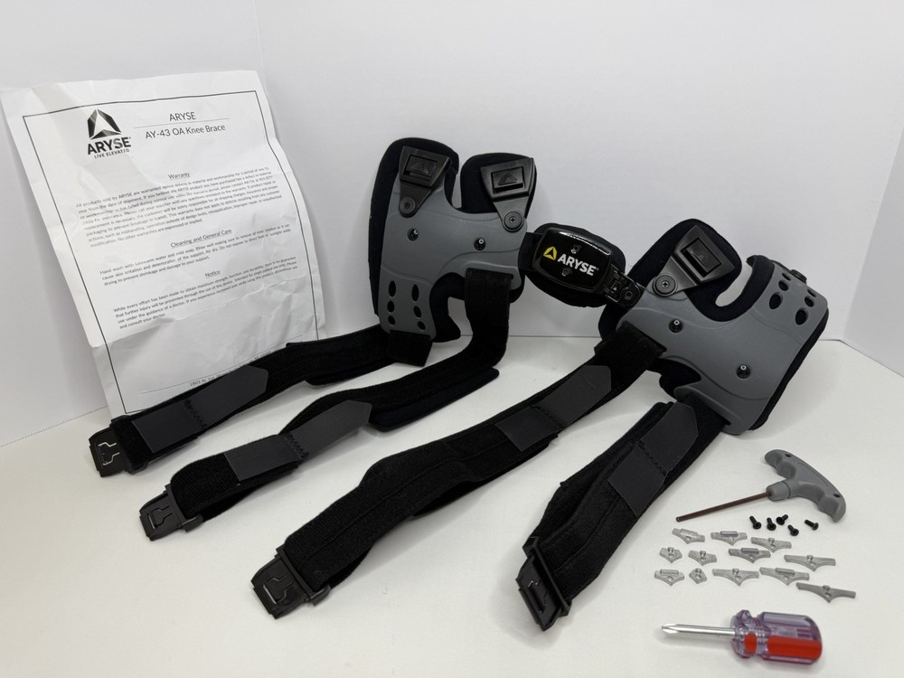 NEW ARYSE AY-43 OA Left Lateral Unloader Knee Brace Right Medial + Tools P73