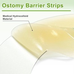 20 Pcs Ostomy Barrier Strips | Elastic Barrier Tape for Colostomy Bags | Medi…