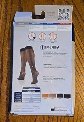 Truform M Medical Compression Socks 8-15 mmHg Light Beige Knee High Closed Toe