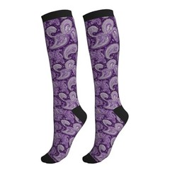 Compression Socks for Women Men Knee High Support One Size Abstract Flowers