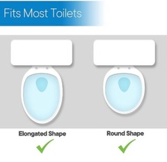 RMS- 5″ Raised Toilet Seat With Rails- White- TSR-500WH- Free Shipping- New