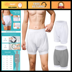 Washable Adult Diaper Covers 2PCS – Leakproof Incontinence Underwear for Men & W