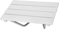 Folding Shower Seat Wall Mounted, Teak Bench for Adults, Foldable Shower Chair