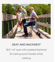 Stander Saver Space Saving Rollator Walker Lightweight Foldable Standard Size