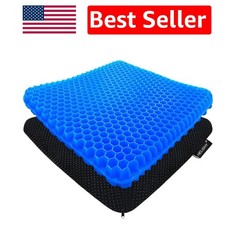 Cooling Gel Seat Cushion – 1.65in Double Thick Relief for Tailbone & Back Pain