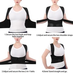 Cmipeob Posture Corrector for Women and Men Back Support Brace Small, Black