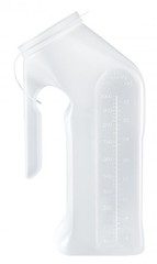McKesson Male Urinal 1 Quart/1000mL Closure Single Use Translucent Graduated, 50