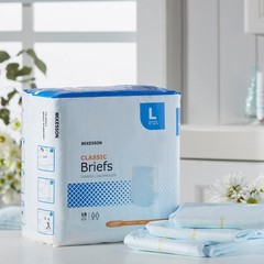 McKesson Classic Briefs, [18 Count], Large, 45-58 in. Blue