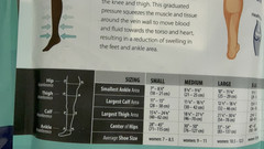 5 Salvere Medical Black Simply Sheer Compression Pantyhose 15-20 Small