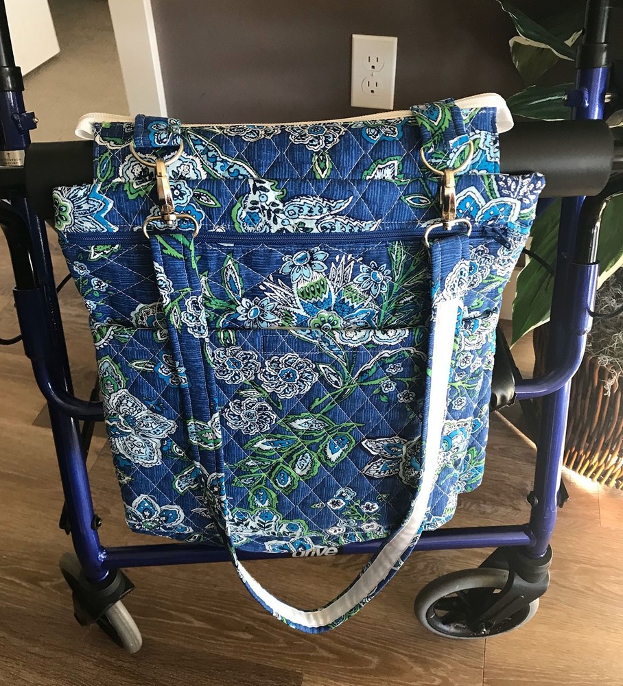 Handmade Walker Rollator Bag Separates into Shoulder Bag Purse Quality Construct
