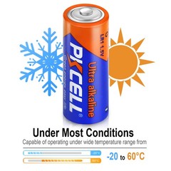PKCELL N Size 1.5V Alkaline Batteries, 20 20 Count, 20-Count (LR1 Batteries)