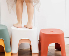 Reliable Sturdy Rectangular Curved Shower Anti-slip Chair Stool Leave in Bathtub