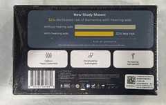 Audien Hearing ATOM X -Rechargeable OTC Hearing Aids-New Sealed