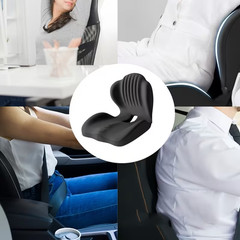 Orthopedic Memory Foam Seat Cushion Lumbar Support Pillow Office Car Chair Set