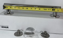KOHLER 11891-S Purist 12” Grab Bar for Bathtubs Showers Polished Stainless NOB
