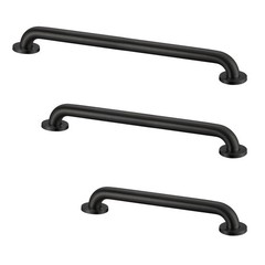 Grab Bar Bundle for ADA Compliance, Matte Black Stainless Steel Grab Bar Set …