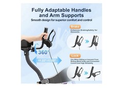 BLESSREACH Heavy Duty Upright Rollator Walker for Seniors, 450lbs 6 Height, ADJ