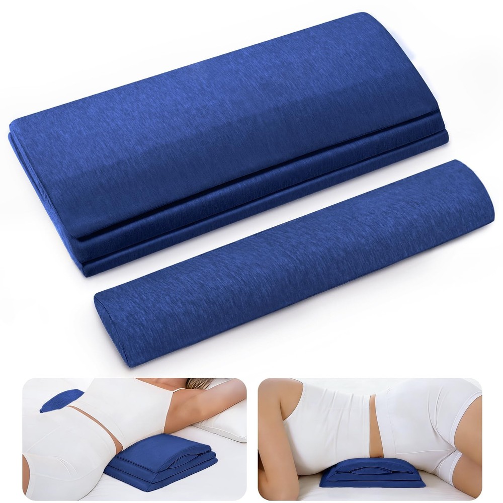 Adjustable Lumbar Support Pillow for Bed & Sleeping, 4-Layer Back Support Cus…