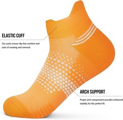 Multicolor Ankle Compression Socks for Women – 6 Pairs, Ultra Comfort & Support
