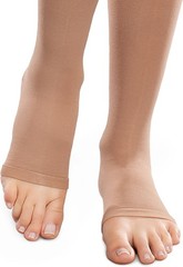 Therafirm Ease Opaque Open Toe Knee Highs 15-20mmHg (Sand) Medium Short