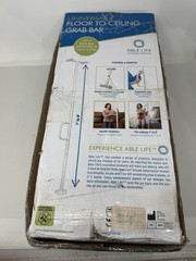 Able Life Universal Floor to Ceiling Grab Bar ~ see description