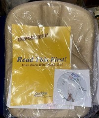 BackJoy SITSMART The Back Orthopedic Core Seat Adjuster Posture Assister New Tan