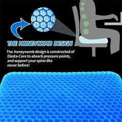 Gel Seat Cushion Double Thick Egg Gel Pressure Relief Breathable Car Office Pad