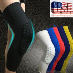 Knee Pad Basketball Leg Protector Knee High Crashproof Antislip Honeycomb Sleeve