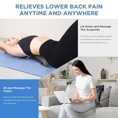 Back Stretcher for Lower Back Pain Relief, 4 Level Adjustable Lumbar Back Cra…