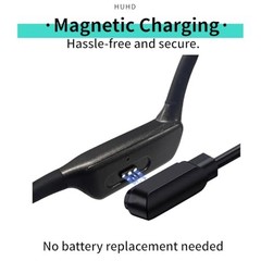 Bone Conduction Hearing Aid for Seniors, Open-Ear Rechargeable Amplifier