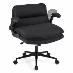 Criss Cross Chair on Wheels with Flip-up Arms, Adjustable Height, Wide Backrest