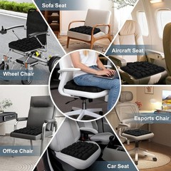 Comfortable 3D Inflatable Seat Cushion for Long Sitting in Car Air Office Chairs