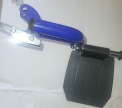 Drive Wheelchair Footrests Flip Up Blue Black Adjustable 12″-15″ Great Condition