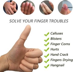 10-Piece Silicone Gel Finger Protectors – Instant Relief from Pain & Irritation