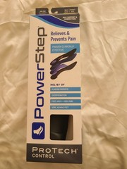 Powerstep Protech Control Full Length Orthotic Insole #1015-01 Women’s size 8