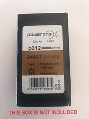 Lot of 18 POWER ONE High Level Hearing Aid Batteries P312 108 Total Exp 2024-01