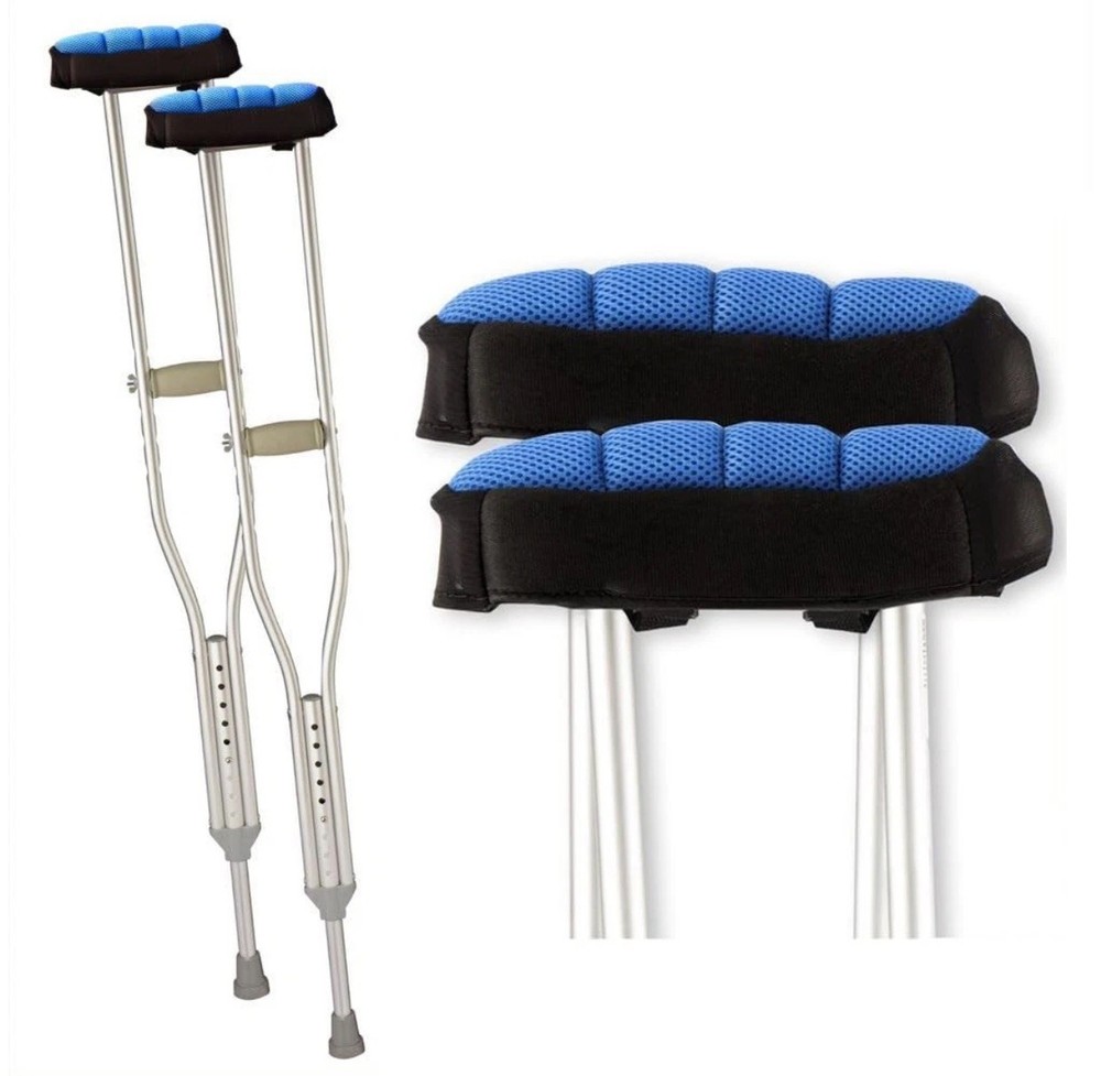 ErgoPAD- Soft Ergonomic Double-Layer Foam Padding for Underarm Crutches. Univ…