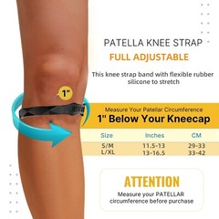 Knee Support Patella Brace Stabilizer Strap Band Tendon Sports Joint Pain Relief