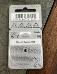Powerone Hearing Aid Battery Size P10 – 6 batteries/pack X 10 = 60 Batteries