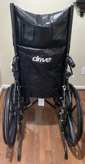Drive Medical Silver Sport Reclining Wheelchair Elevating Leg Rests 18″ 16″ Seat