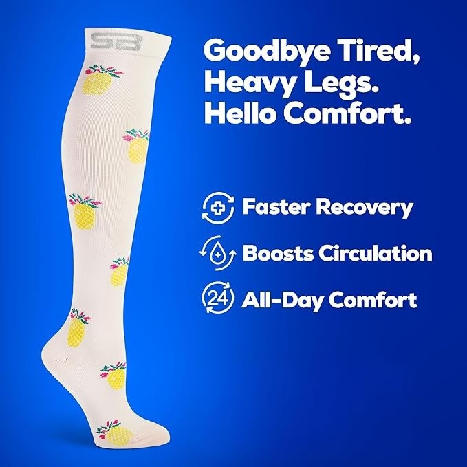New SB SOX Compression Socks for Men & Women (15-20mmHg). Size S/M.