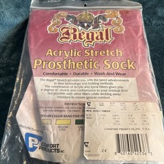 NEW REGAL 3 PLY PROSTHETIC SOCK FITS 3-4 / LENGTH 10-12 / TOP 9-10 #PSRWDSH3