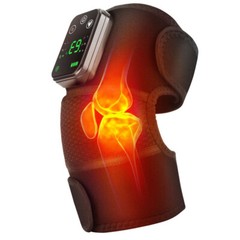 Electric Knee Massager Heated Vibration Joint Brace Shoulder Massage Pain Relief