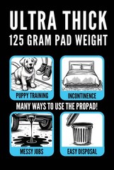 Disposable Bed Pads 36×36 Inch, 50 Pack Extra Large Underpads, Ultra Absorben…