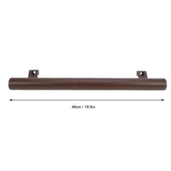 18.9 Inch Anti Slip Safety Shower Handle For Bathroom Walnut Color